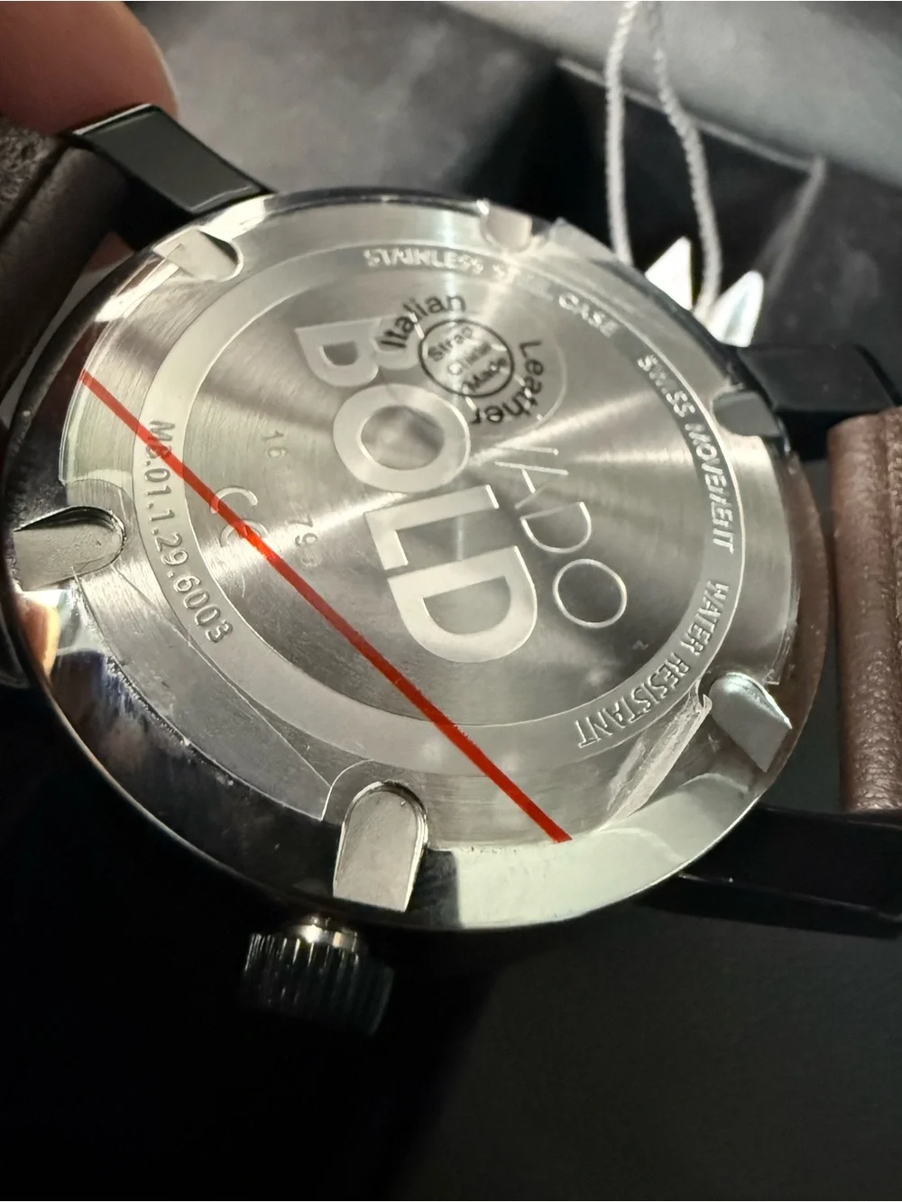 Movado Classic Black Dial Brown Leather Men’s Watch